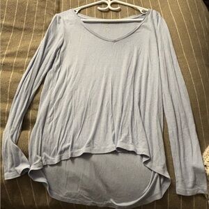 American Eagle Outfitters Soft Blue Long Sleeve Tee